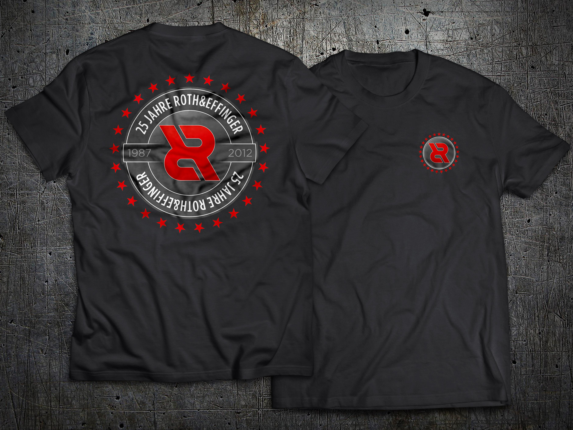 T-Shirt Design ROTH&EFFINGER 25Jahre