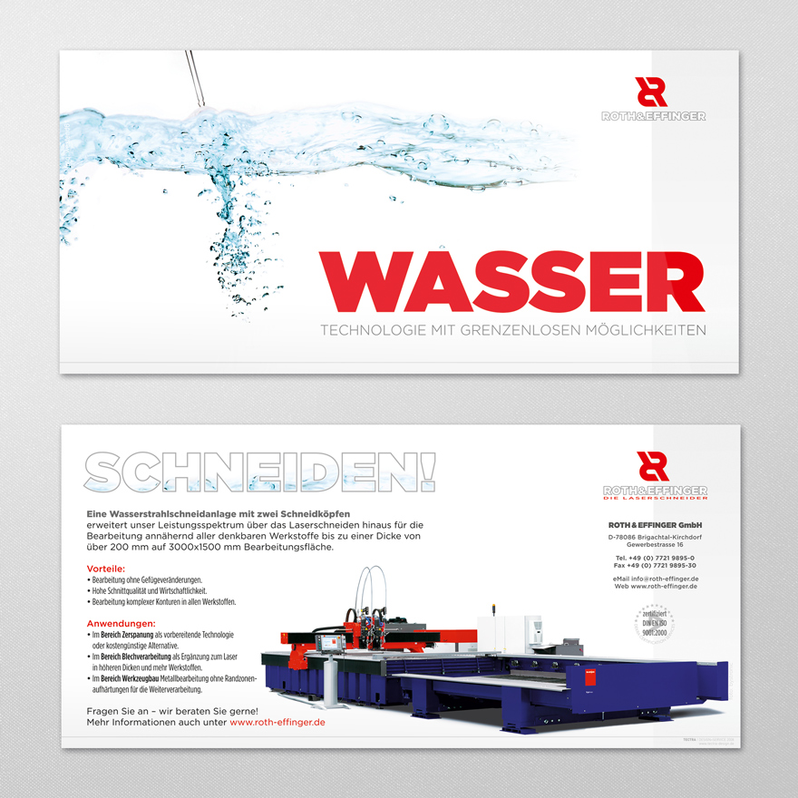 Gestaltung Flyer ROTH&EFFINGER